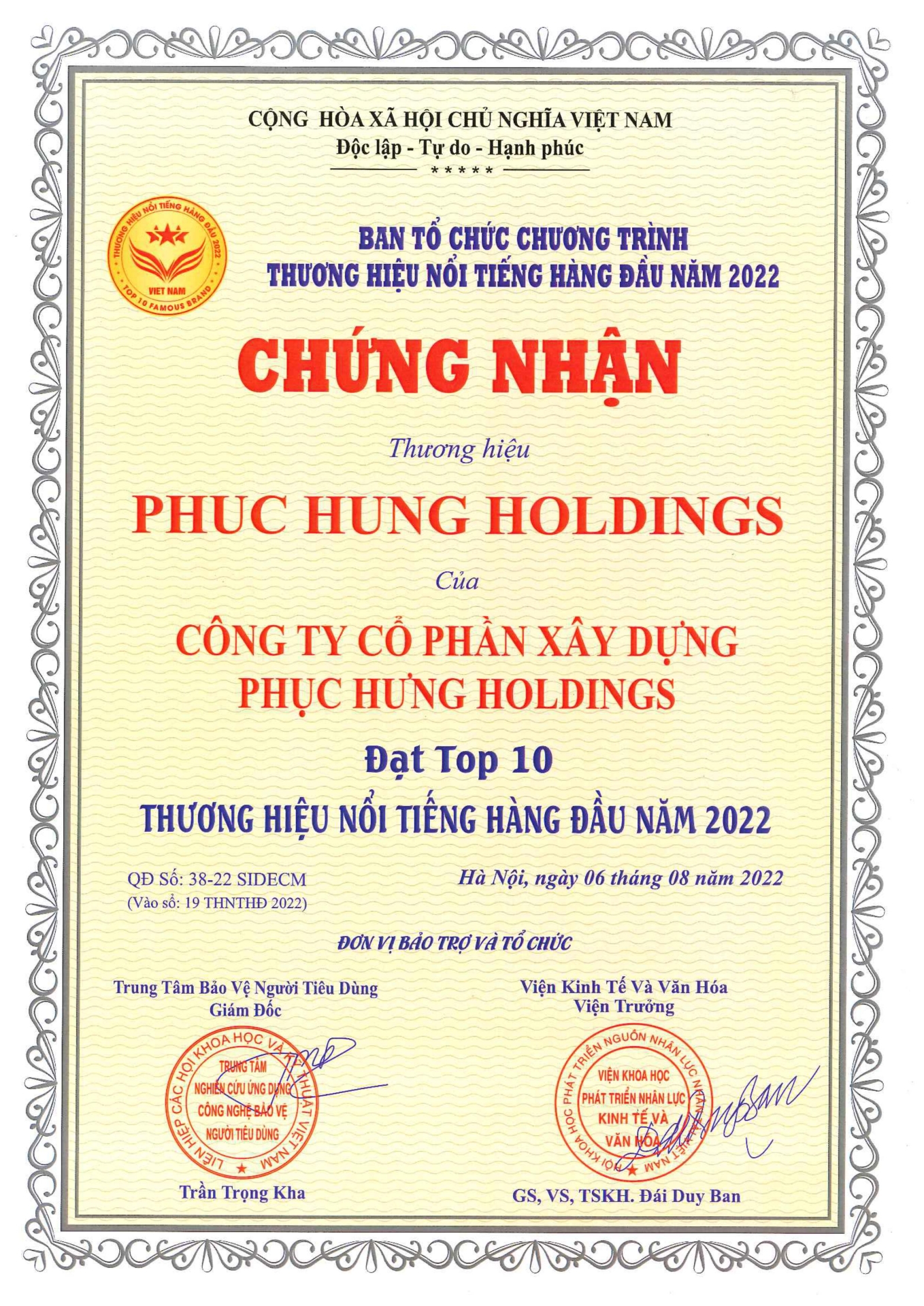 Top 10 thương hiệu